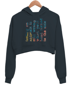 Still Wrong Kadın Crop Hoodie Kapüşonlu Sweatshirt