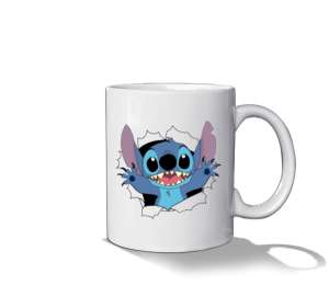 Stitch Disney Beyaz Beyaz Kupa Bardak