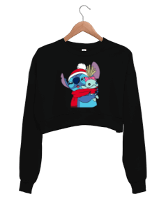 Stitch Kadın Crop Sweatshirt