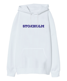 Stokholm Oversize Unisex Kapüşonlu Sweatshirt