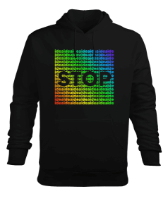 STOP HOODİE Erkek Kapüşonlu Hoodie Sweatshirt