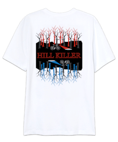 Stranger Things - Hell Killer Sırt Baskılı Oversize Unisex Tişört