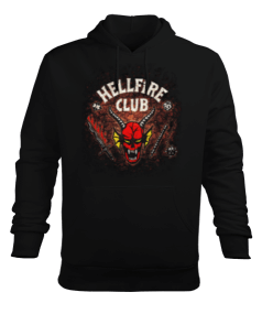 Stranger Things Hellfire Club Erkek Kapüşonlu Hoodie Sweatshirt