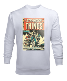 Stranger Things Tasarım Baskılı Erkek Sweatshirt