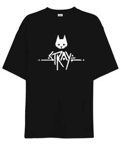 Stray Cat Siyah Oversize Unisex Tişört