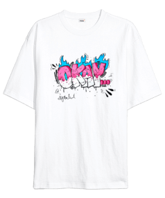 Street-On OKAY Graffiti Oversize Unisex Tişört