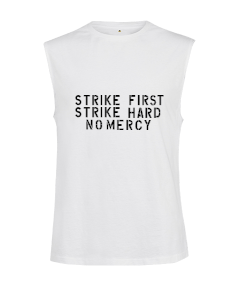 Strike First Kesik Kol Unisex Tişört