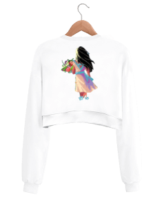 STRONG WOMAN Kadın Crop Sweatshirt