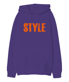 Style Oversize Unisex Kapüşonlu Sweatshirt