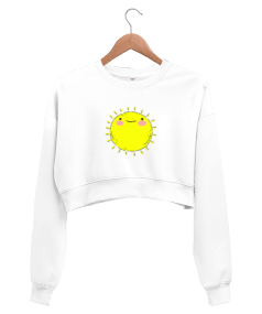 Sun Kadın Crop Sweatshirt