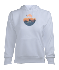 Sun Kadın Kapşonlu Hoodie Sweatshirt