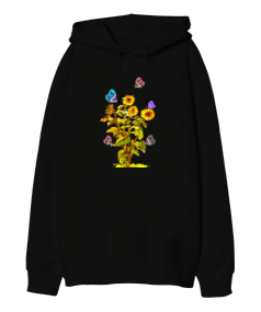 sunflower Oversize Unisex Kapüşonlu Sweatshirt