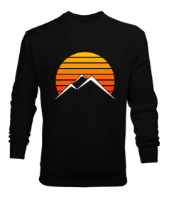 sunrise on the mountain Erkek Sweatshirt