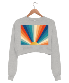 Sunshine sweatshirt Kadın Crop Sweatshirt