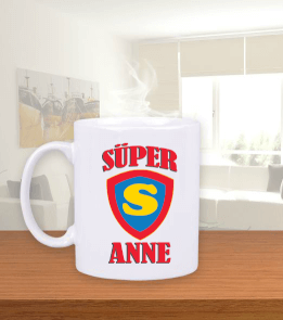 süper anne kupa Beyaz Kupa Bardak