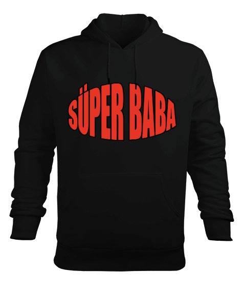 Tisho - Süper Baba Erkek Kapüşonlu Hoodie Sweatshirt