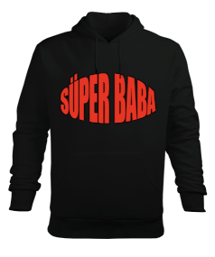 Süper Baba Erkek Kapüşonlu Hoodie Sweatshirt