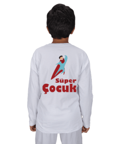 Süper Çoçuk Çocuk Unisex Uzunkollu