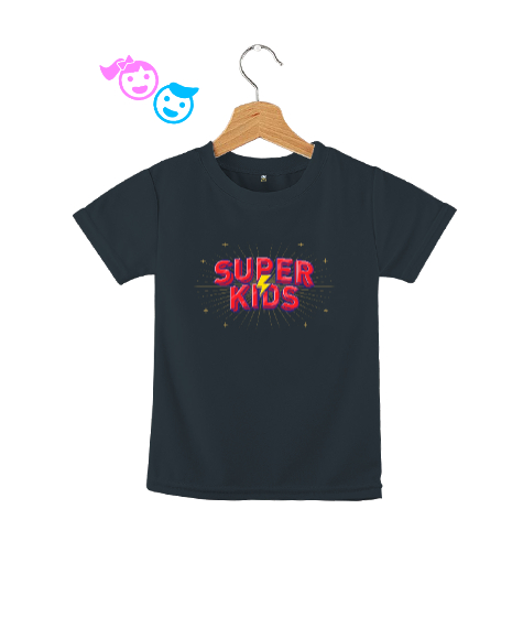 Tisho - Süper Çocuk - Süper Kid Füme Çocuk Unisex