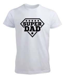 Super Dad - Süper Baba Beyaz Erkek Tişört