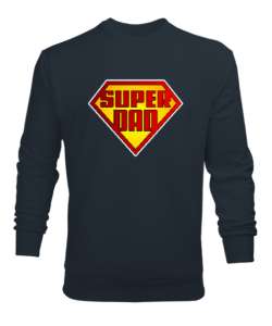 Super Dad - Süper Baba Füme Erkek Sweatshirt