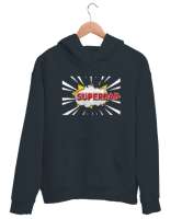 Super Dad - Süper Baba Füme Unisex Kapşonlu Sweatshirt - Thumbnail