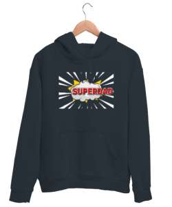 Super Dad - Süper Baba Füme Unisex Kapşonlu Sweatshirt