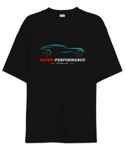 Super Performance - Car V1 Siyah Oversize Unisex Tişört