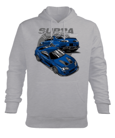 Supra Tasarım Baskılı Erkek Kapüşonlu Hoodie Sweatshirt