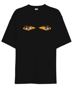 Surreal Eye Siyah Oversize Unisex Tişört