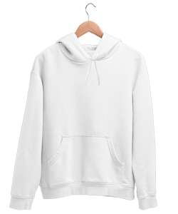 SWEATSHİRT Beyaz Unisex Kapşonlu Sweatshirt