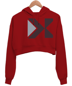 Sweatshirt Kadın Crop Hoodie Kapüşonlu Sweatshirt