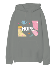 Sweety Hope Oversize Unisex Kapüşonlu Sweatshirt