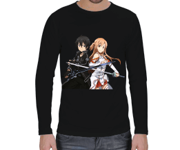 Sword Art Online Kirito ve Asuna Erkek Uzun Kol