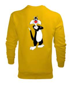 Sylvester Kedi Sarı Erkek Sweatshirt