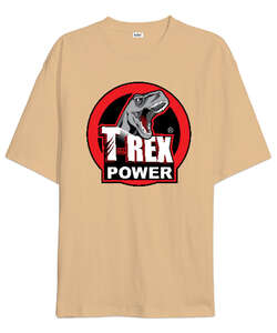 T-Rex Power Camel Oversize Unisex Tişört