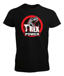 T-Rex Power Siyah Erkek Tişört