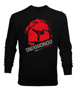 Taekwondo Blu V2 Siyah Erkek Sweatshirt