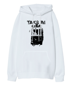 Taksim Oversize Unisex Kapüşonlu Sweatshirt