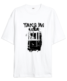 taksim tranvay Oversize Unisex Tişört