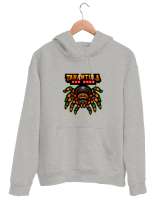 Tarantula Red Knee - Örümcek Gri Unisex Kapşonlu Sweatshirt - Thumbnail