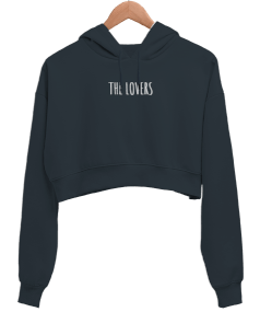 Tarot Cards The Lovers Kadın Crop Hoodie Kapüşonlu Sweatshirt