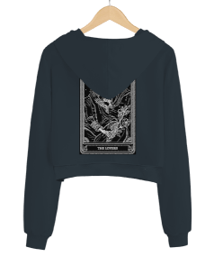 Tarot Cards The Lovers Kadın Crop Hoodie Kapüşonlu Sweatshirt