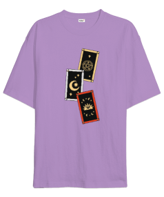 Tarot kartları Oversize Unisex Tişört