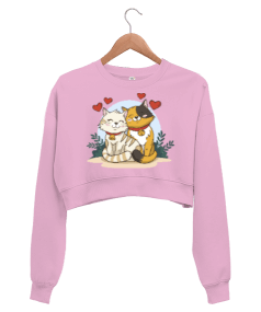 Tasarım Kadın Crop Sweatshirt