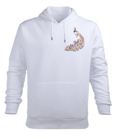 Tavus kuşu Erkek Kapüşonlu Hoodie Sweatshirt