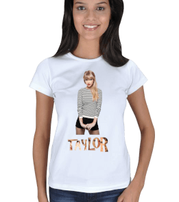 Taylor Swift baskılı Bayan T-Shirt Kadın Tişört