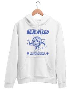 Taylor Swift Bejeweled Midnights Beyaz Unisex Kapşonlu Sweatshirt