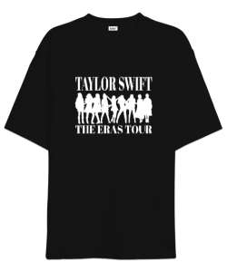 Taylor Swift Eras Tour Siyah Oversize Unisex Tişört