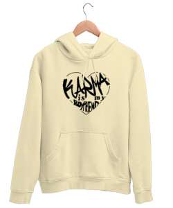 Taylor Swift Karma Boy Friend Krem Unisex Kapşonlu Sweatshirt